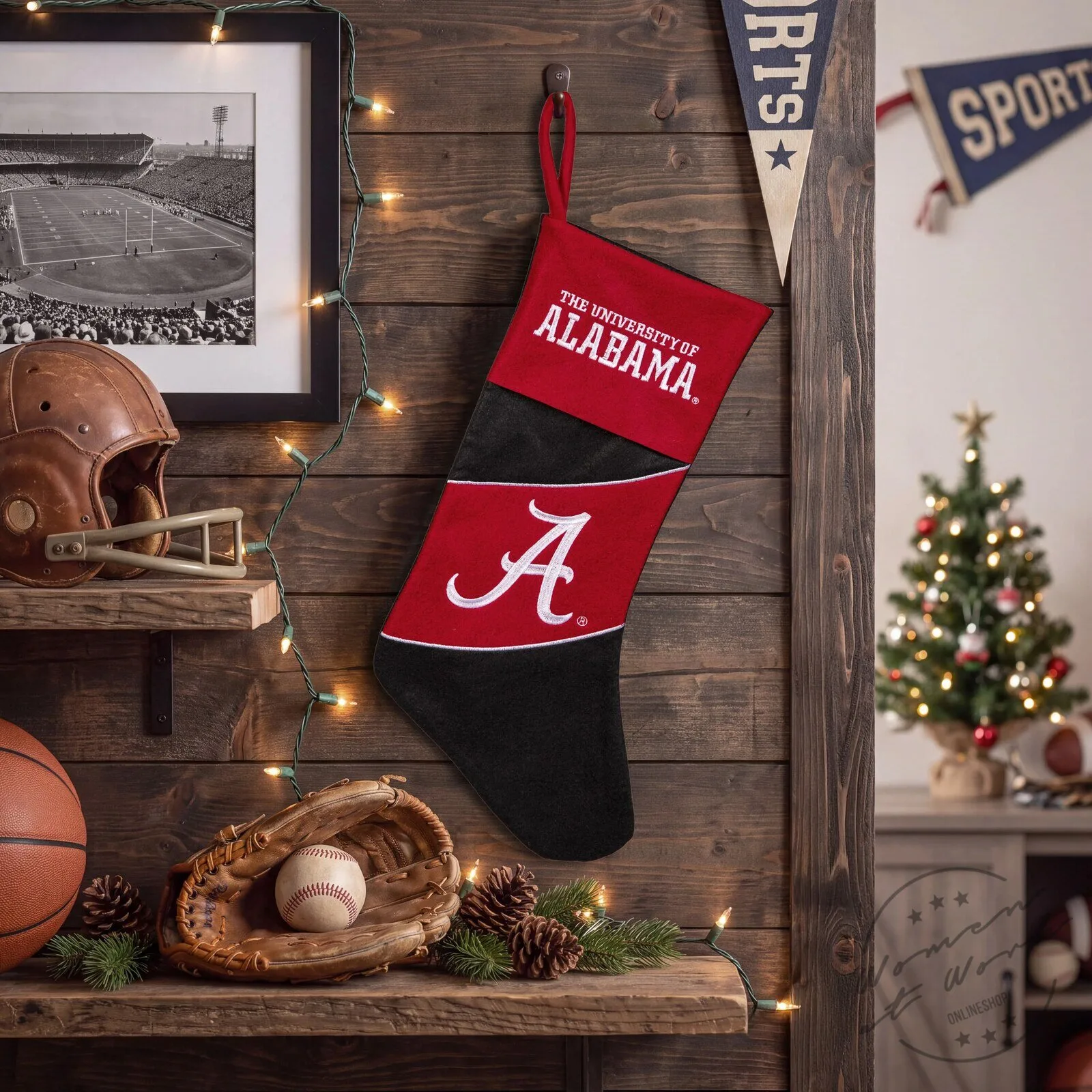 University of Alabama Crimson Tide Football Christmas Stocking