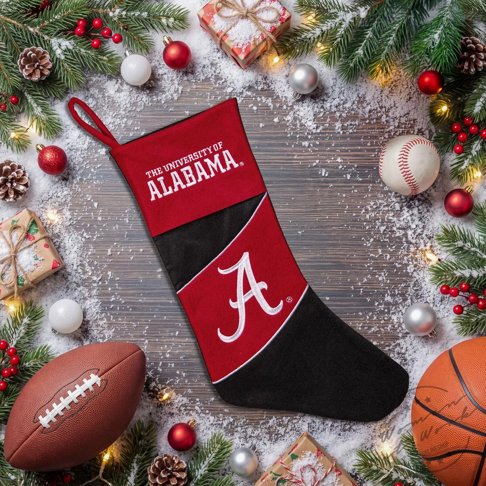 University of Alabama Crimson Tide Football Christmas Stocking 8 University of Alabama Crimson Tide Football Christmas Stocking