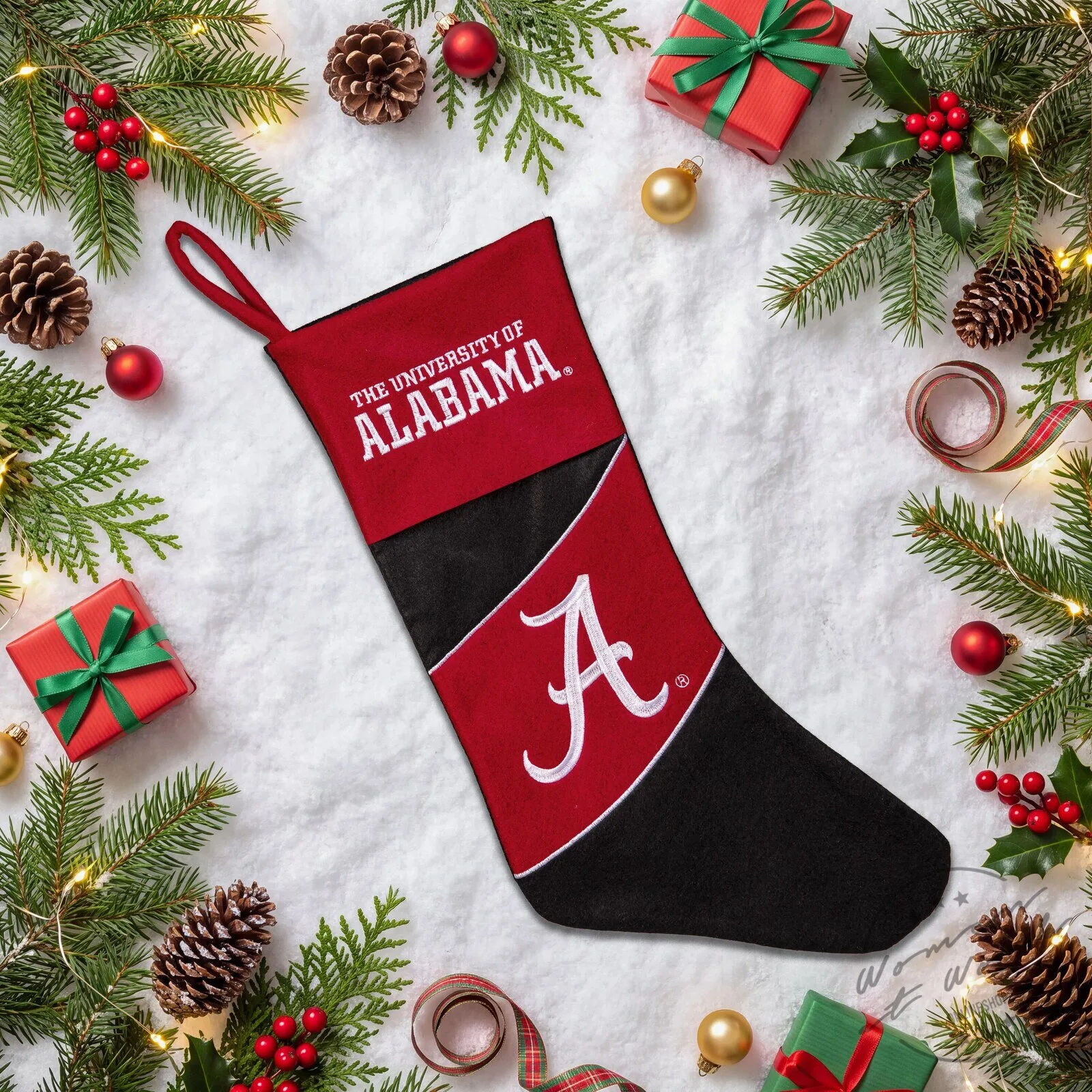 University of Alabama Crimson Tide Football Christmas Stocking 9 University of Alabama Crimson Tide Football Christmas Stocking