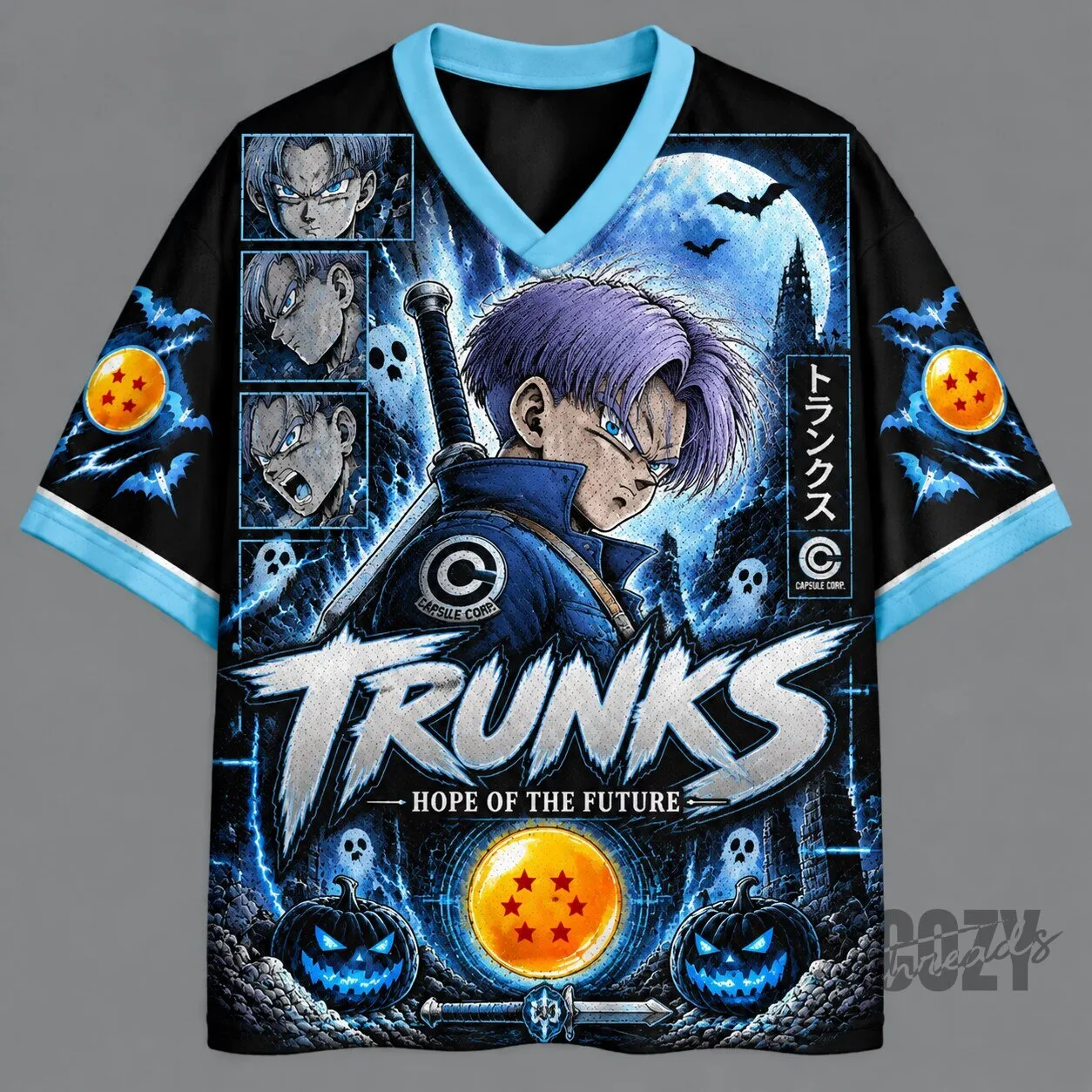 Dragon Ball Z Trunks Hope of the Future Halloween Anime Jersey