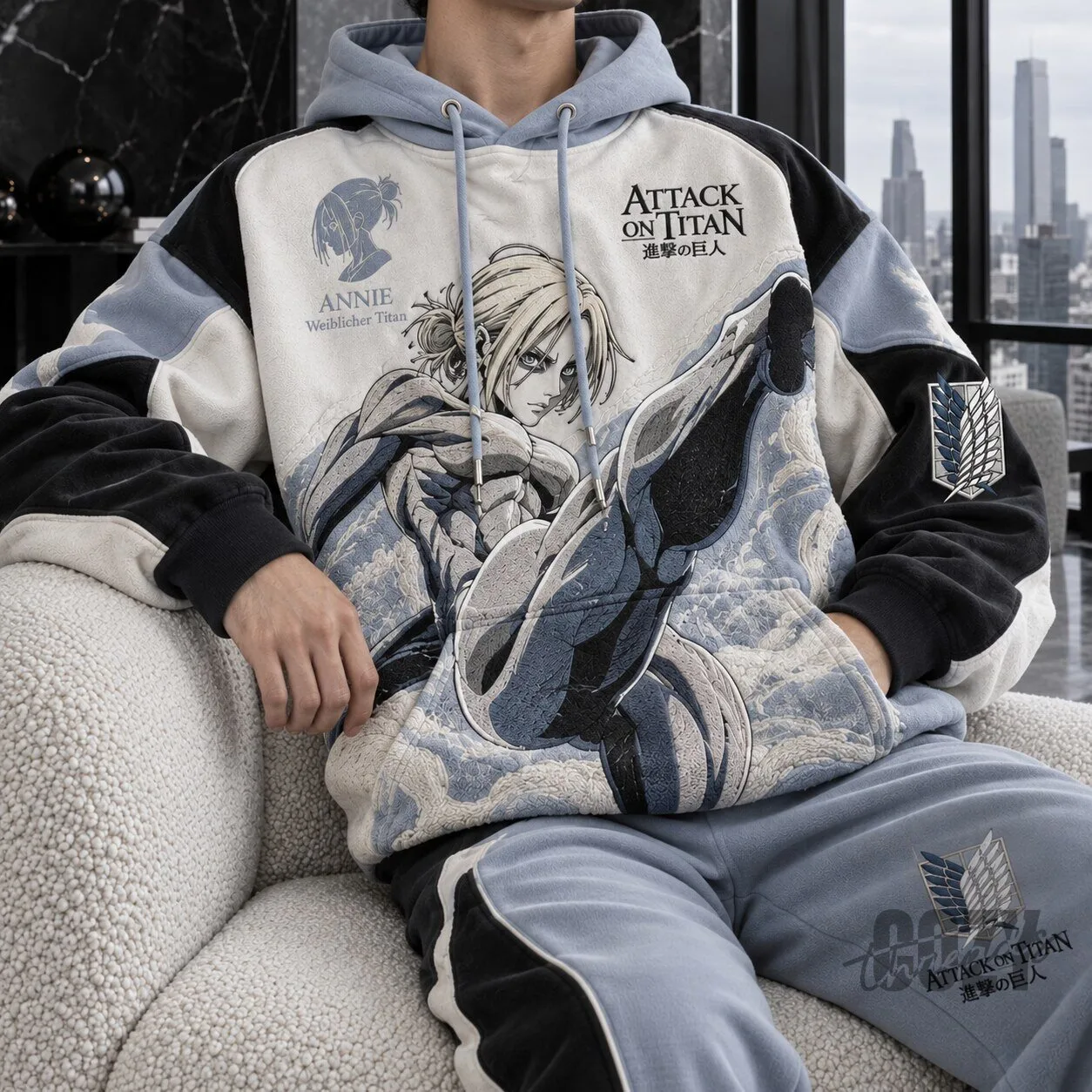 Attack on Titan Annie Leonhart Female Titan Anime Oversized Hoodie