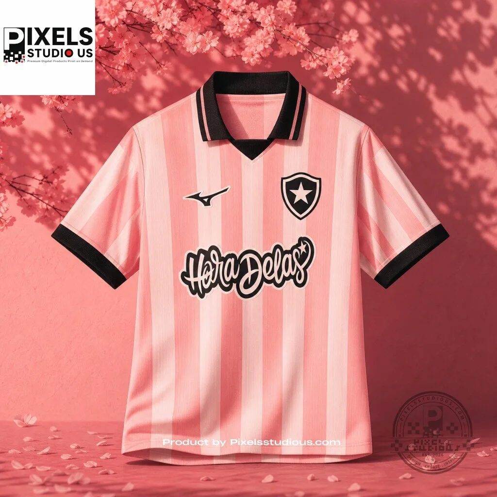 Botafogo 2026/27 Fourth Pink October Jersey 7 Botafogo 2026/27 Fourth Pink October Jersey 3D shirt or sports jersey with all-over print design