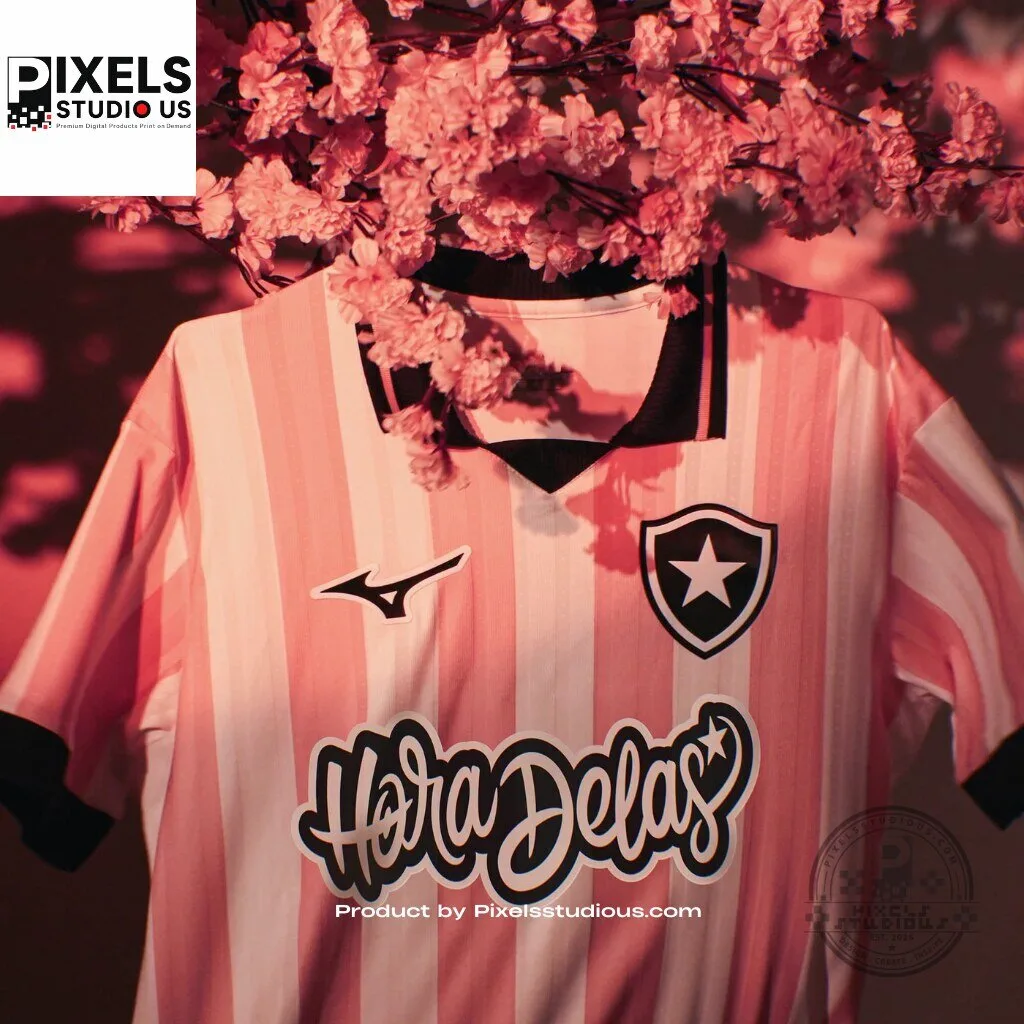 Botafogo 2026/27 Fourth Pink October Jersey 10 Botafogo 2026/27 Fourth Pink October Jersey 3D shirt or sports jersey with all-over print design