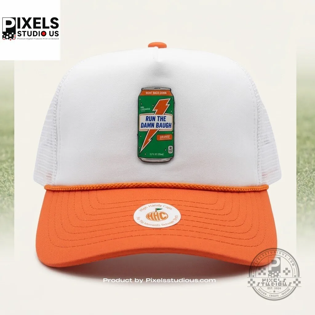 Run The Baugh Trucker Hat 4 Run The Baugh Trucker Hat 3D shirt or sports jersey with all-over print design