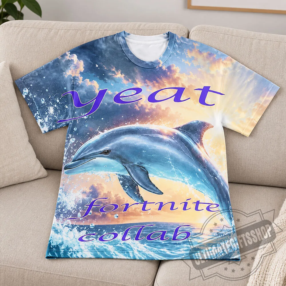 Yeat x Fortnite Collab Dolphin T-shirt