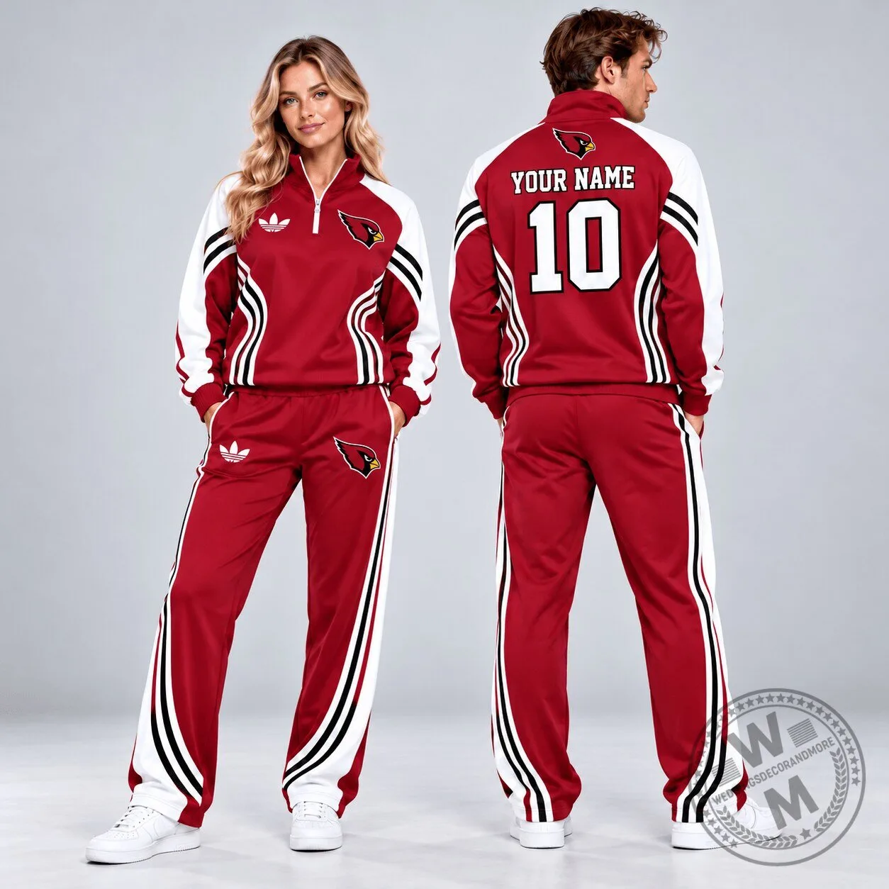 Arizona Cardinals Custom Name And Number Quarter Zip Pullover Sweatshirt 1 Arizona Cardinals Custom Name And Number Quarter Zip Pullover Sweatshirt