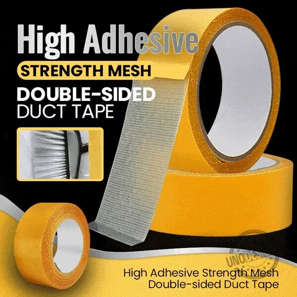High Adhesive Strength Mesh Double Sided Duct Tape for Strong Hold and Repair