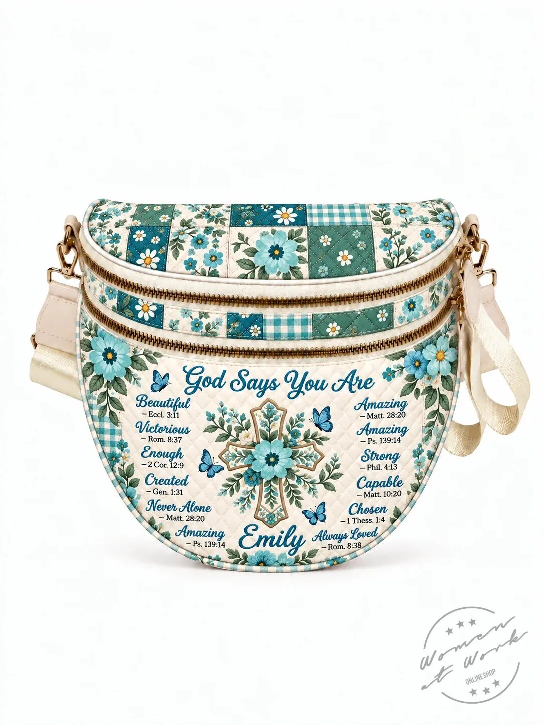 Personalized God Says You Are Christian Quilted Crossbody Bag for Women 23 Personalized God Says You Are Christian Quilted Crossbody Bag for Women
