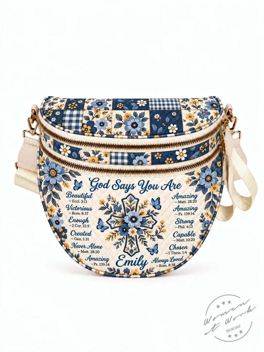 Personalized God Says You Are Christian Quilted Crossbody Bag for Women 25 Personalized God Says You Are Christian Quilted Crossbody Bag for Women