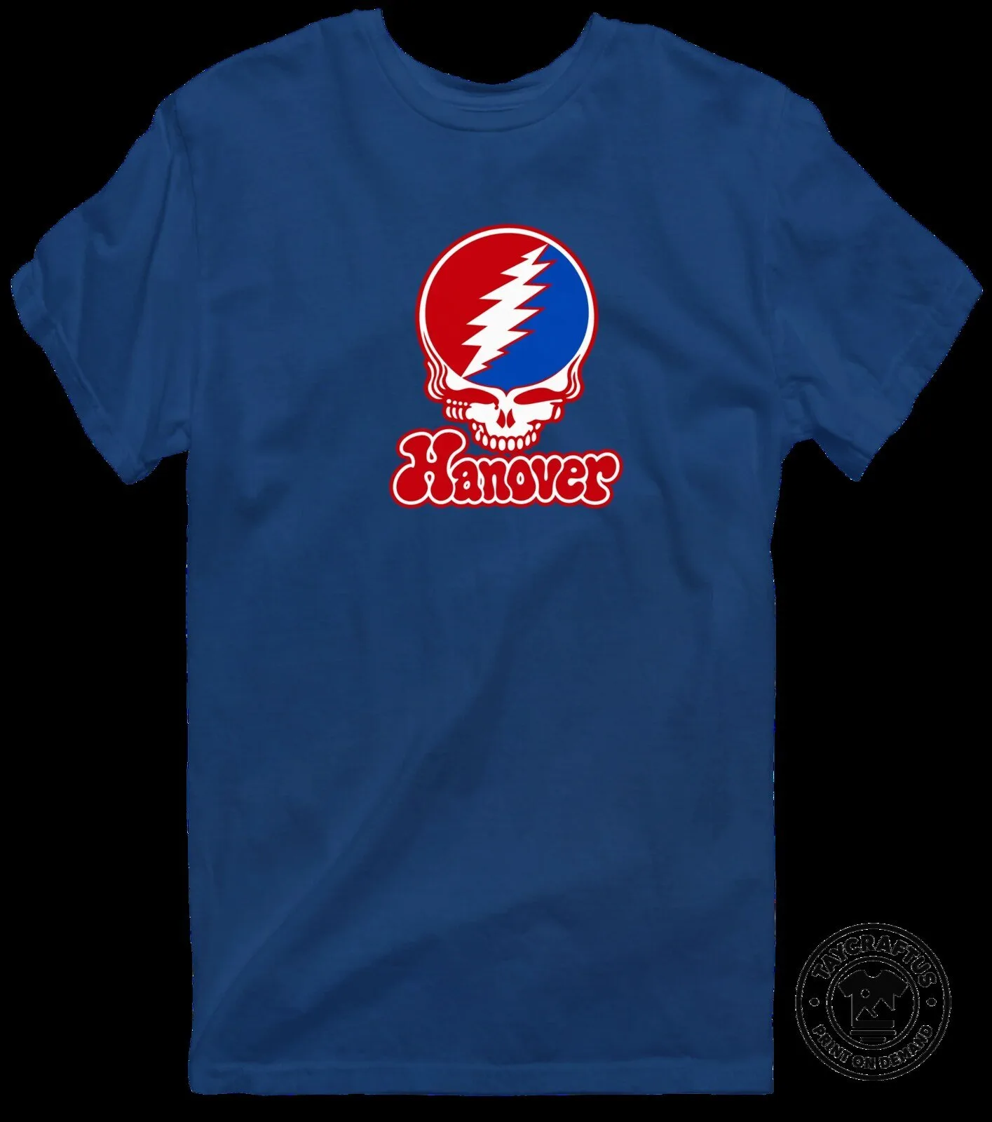 Hanover Grateful Dead Steal Your Face Skull Logo Blue T-Shirt