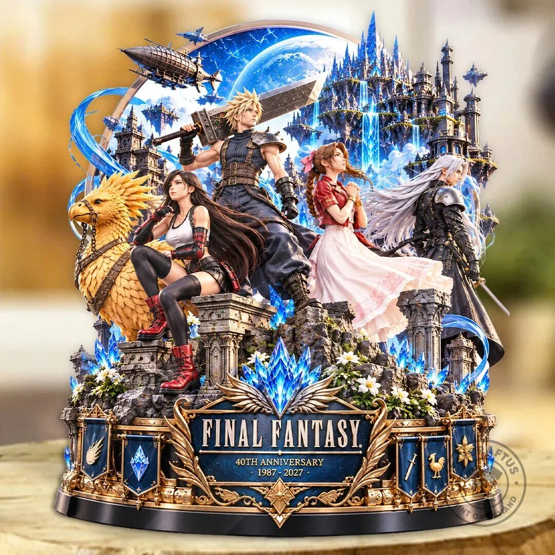 Final Fantasy 40th Anniversary 1987-2027 Commemorative Collectible Figurine