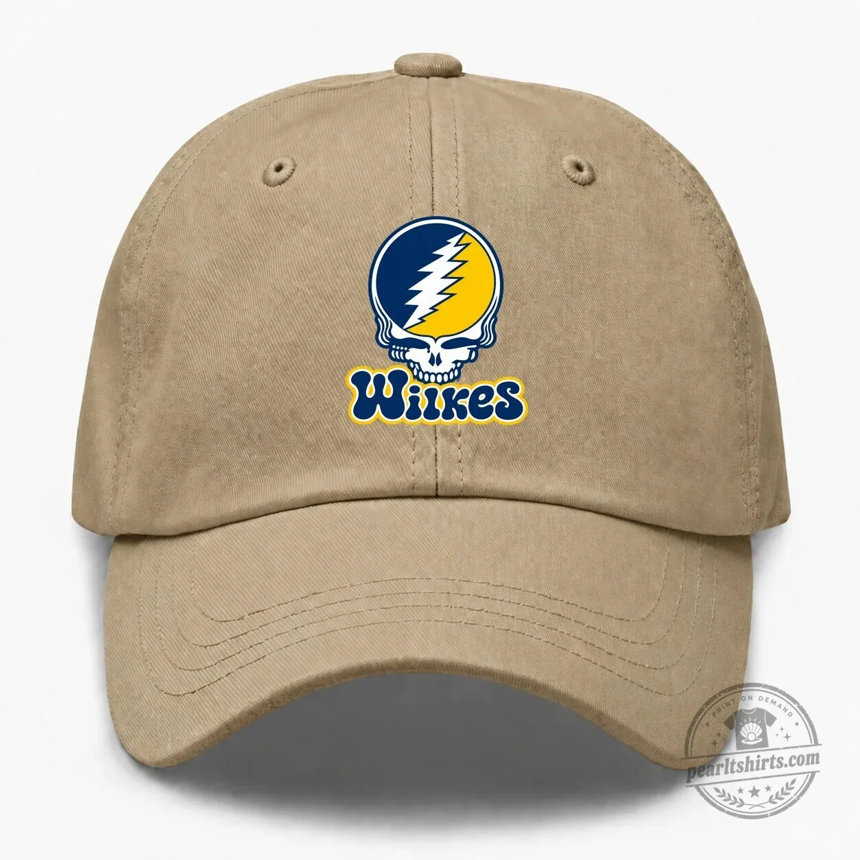 Wilkes University Grateful Dead Steal Your Face Logo Embroidered Cap Hat