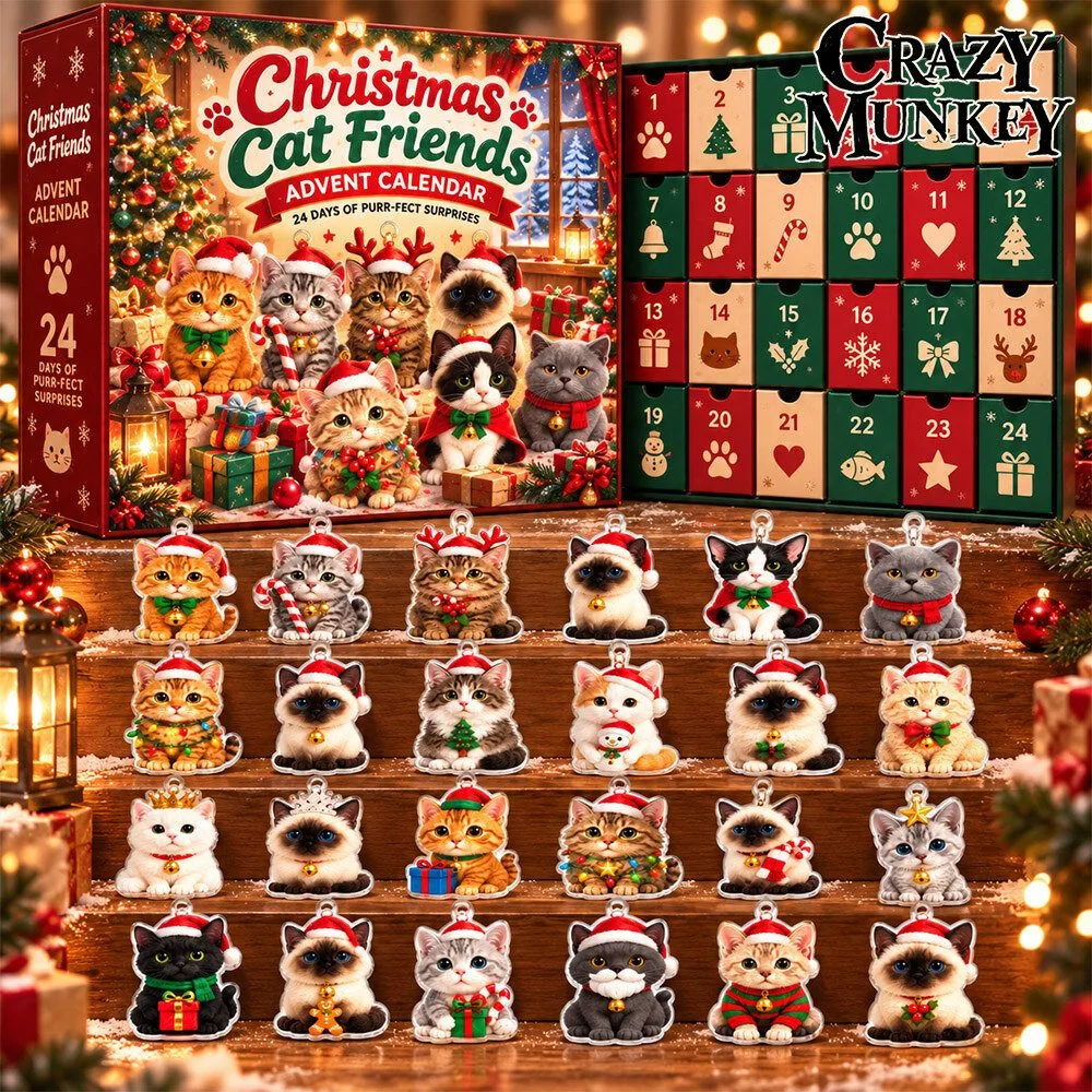 Christmas Cat Friends Festive Kittens Advent Calendar | Collectibles