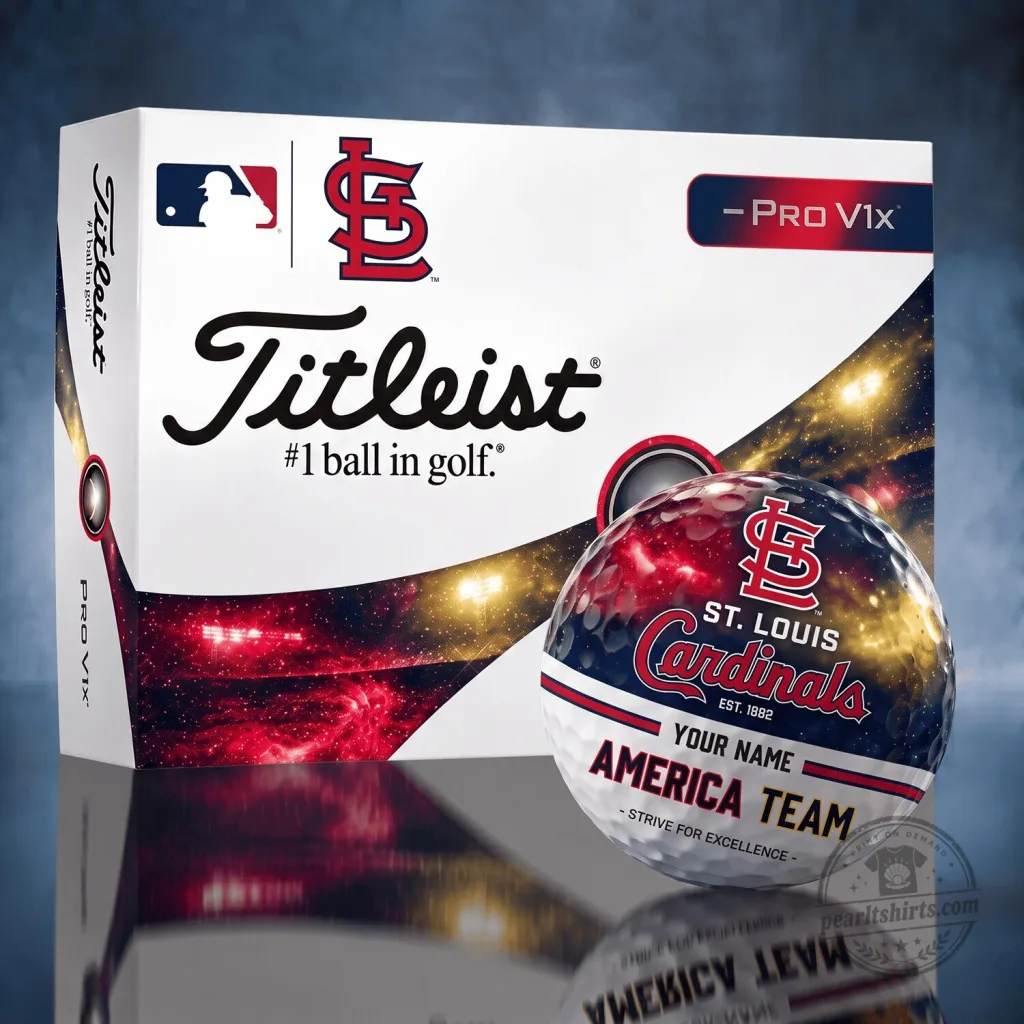 St. Louis Cardinals Personalized Titleist Pro V1x Golf Ball Set St. Louis Cardinals Personalized Titleist Pro V1x Golf Ball Set