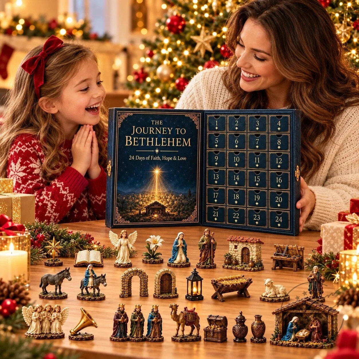 Journey to Bethlehem 24-Day Nativity Advent Calendar with Figurines 2D 5 Journey to Bethlehem 24-Day Nativity Advent Calendar with Figurines