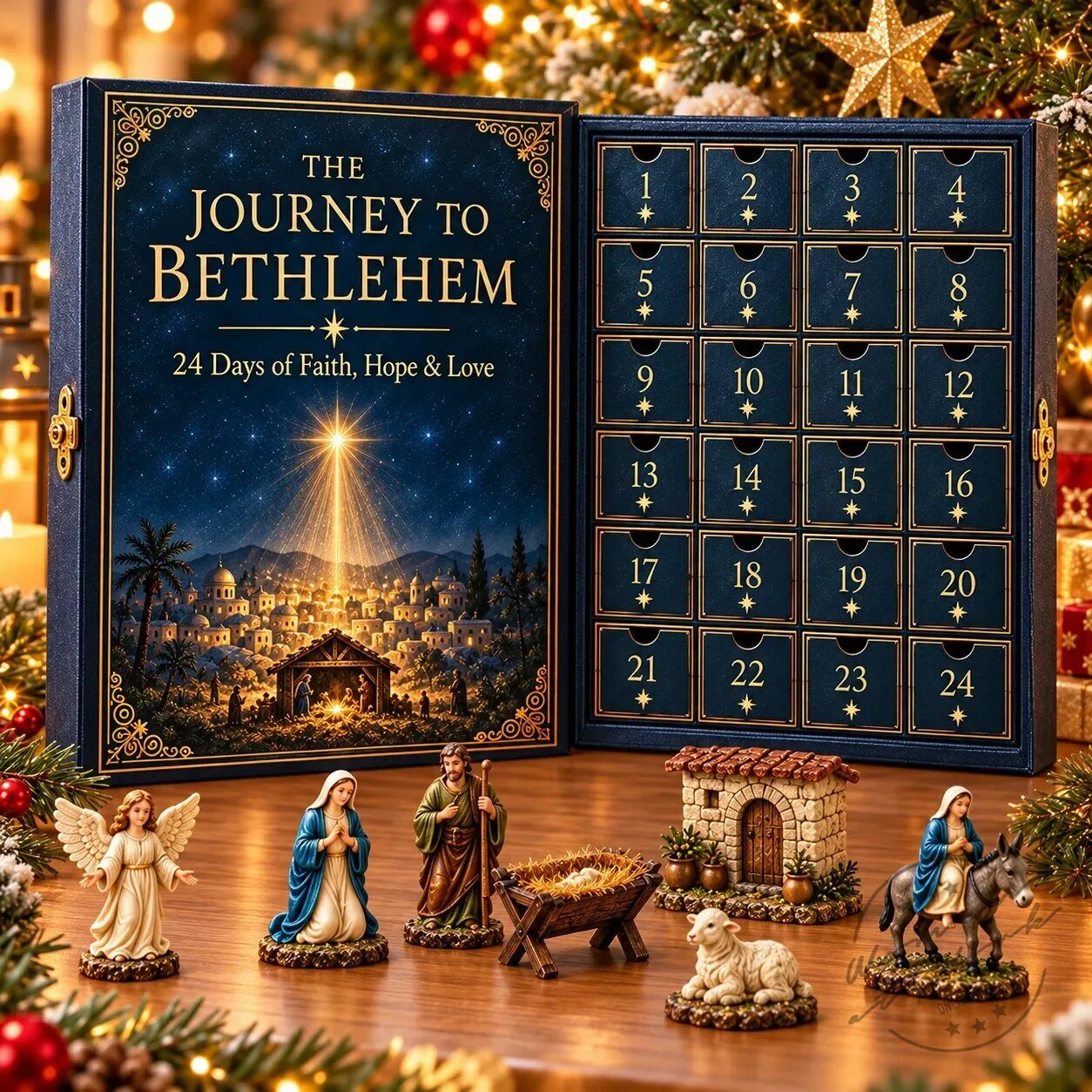 Journey to Bethlehem 24-Day Nativity Advent Calendar with Figurines 2D 6 Journey to Bethlehem 24-Day Nativity Advent Calendar with Figurines