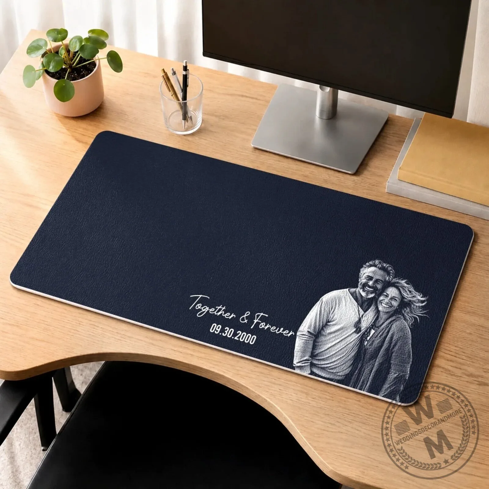 Personalized Photo Couple Anniversary Gift Desk Mat 10 Personalized Photo Couple Anniversary Gift Desk Mat