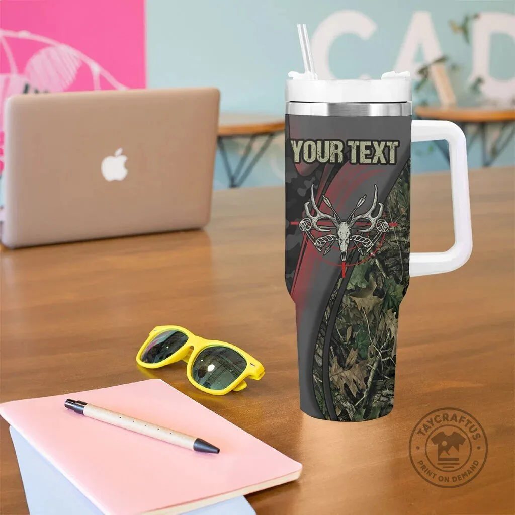 Personalized Death Stalks Bowhunting Grim Reaper Deer Skull Camouflage Tumbler 10 Personalized Death Stalks Bowhunting Grim Reaper Deer Skull Camouflage Tumbler