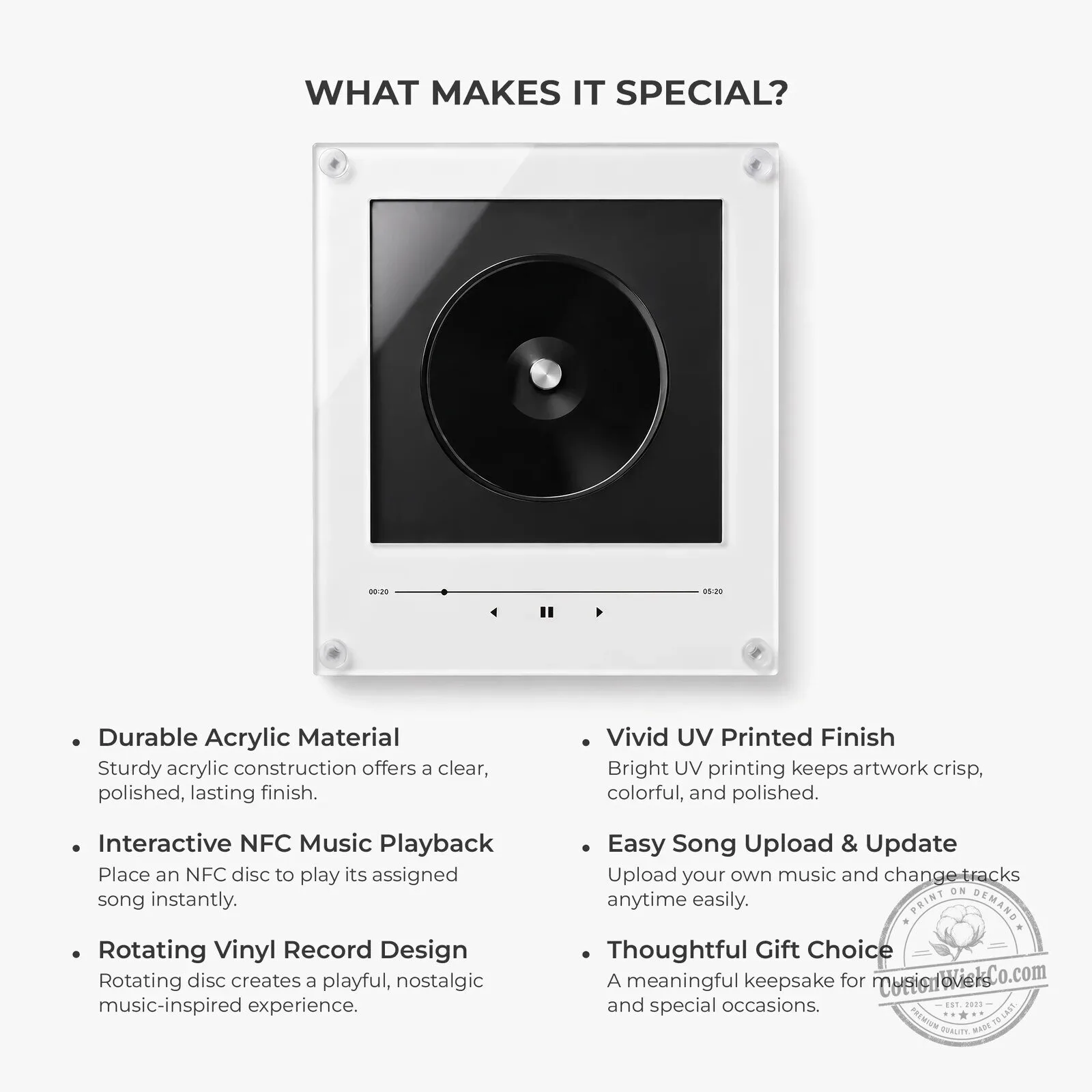 Custom Christmas Family Photo NFC Music Magnet - Personalized Holiday Gift 15 Custom Christmas Family Photo NFC Music Magnet - Personalized Holiday Gift