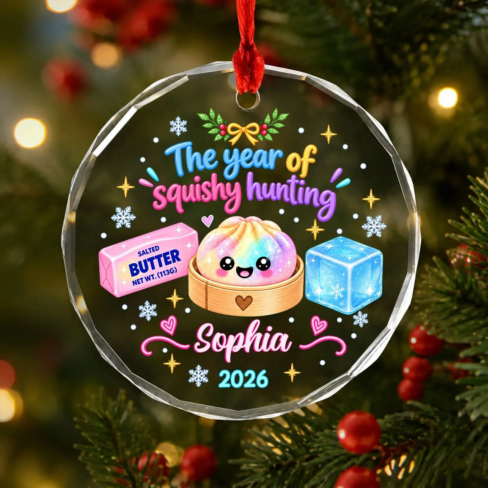 Personalized Squishy Hunting The Year Of Squishy Hunting Christmas Ornament