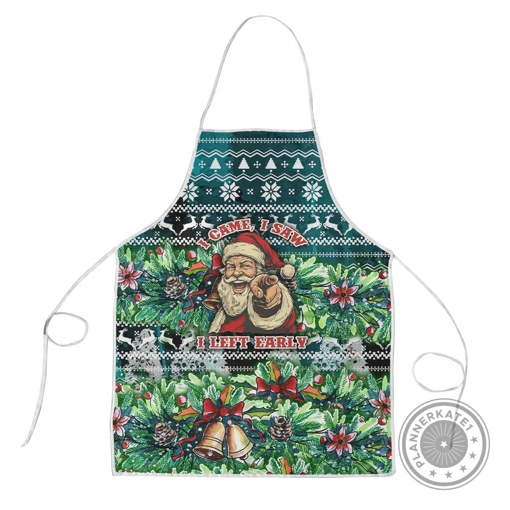 Funny Santa Claus Christmas Holiday Apron