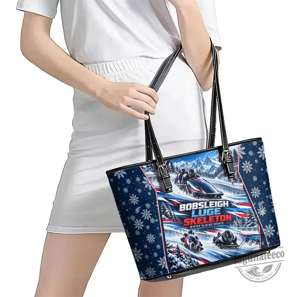 Winter Sliding Sports Bobsleigh Luge Skeleton Tote Bag 8 Winter Sliding Sports Bobsleigh Luge Skeleton Tote Bag