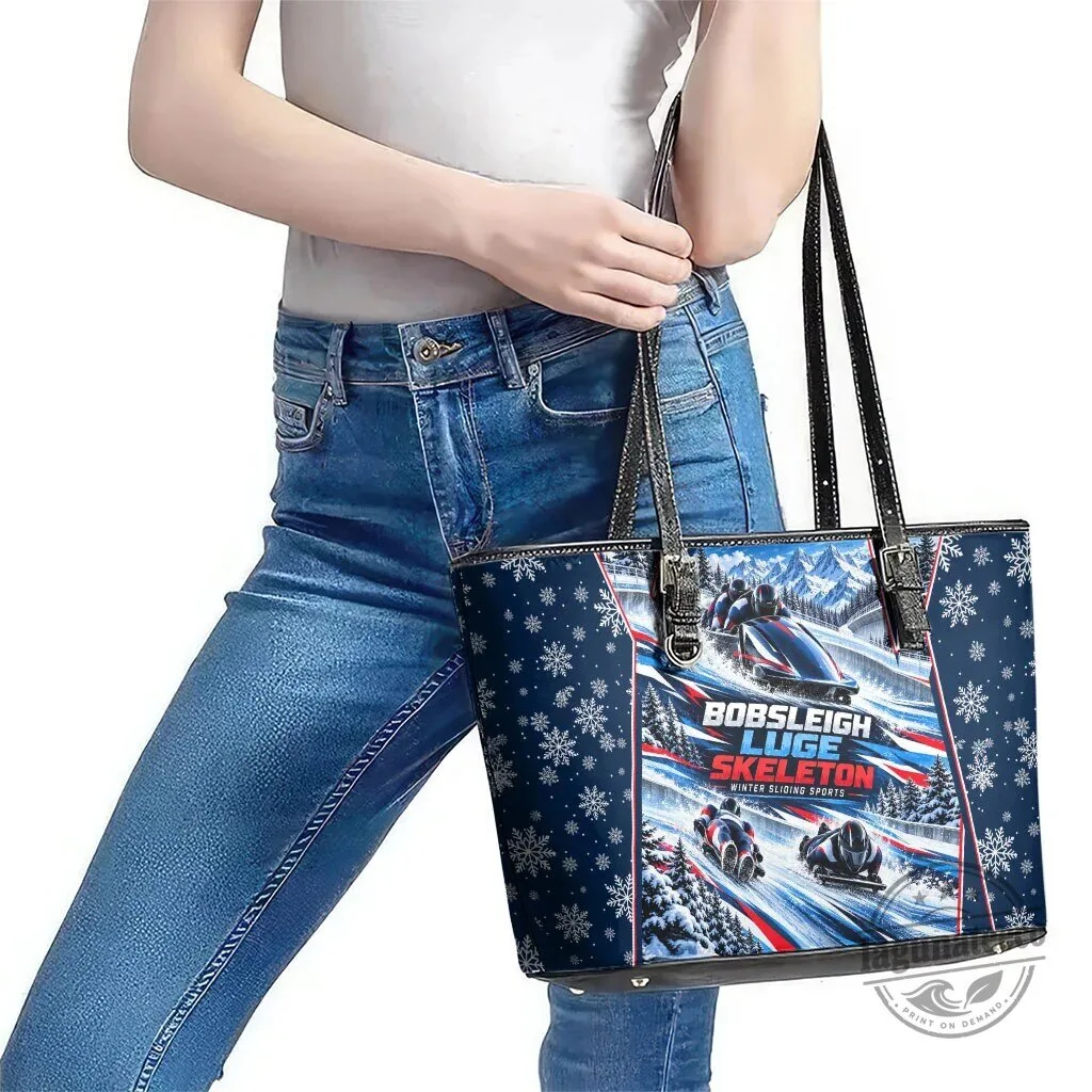 Winter Sliding Sports Bobsleigh Luge Skeleton Tote Bag 10 Winter Sliding Sports Bobsleigh Luge Skeleton Tote Bag