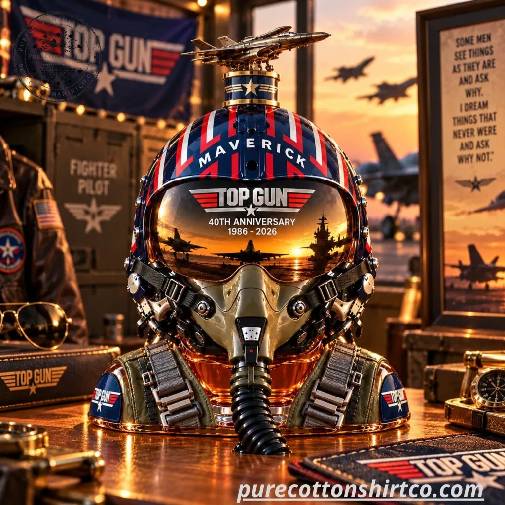 Top Gun Maverick Pilot Helmet Shaped Crystal Glass Decanter - 1986-2026 Edition Top Gun Maverick Pilot Helmet Shaped Crystal Glass Decanter - 1986-2026 Edition