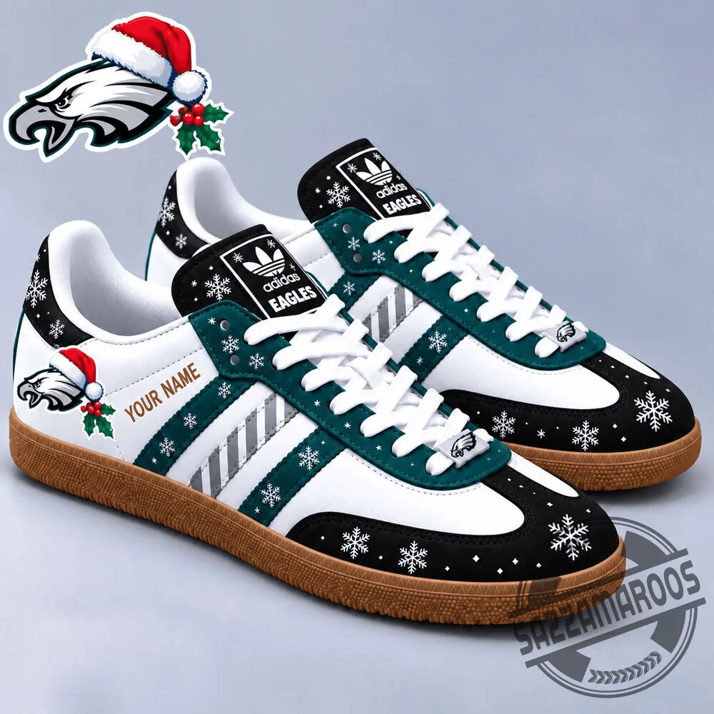 Philadelphia Eagles Christmas Samba Shoes 2 Philadelphia Eagles Christmas Samba Shoes