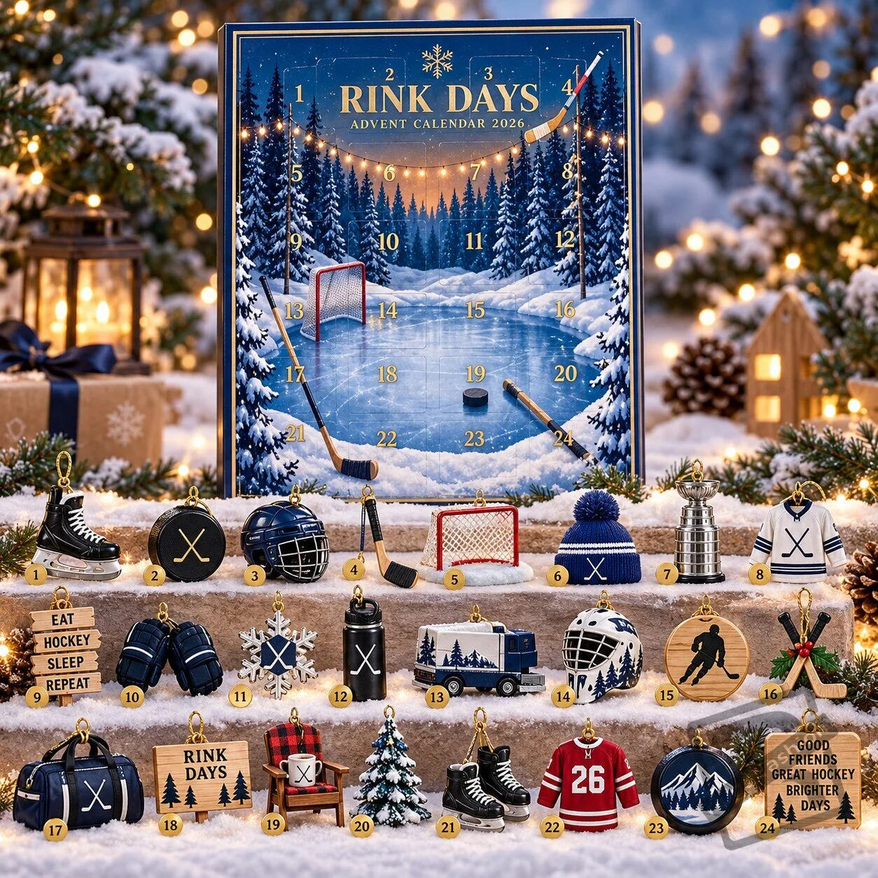Rink Days Hockey Advent Calendar 2026 Hockey Advent Calendar 2026: Rink Days Holiday Countdown