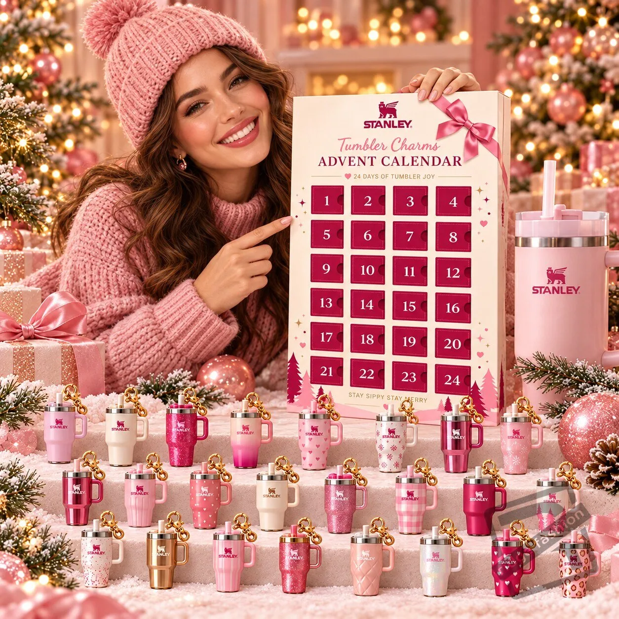 New Product Stanley Tumbler Charms Advent Calendar 2026 - 24 Cup Accessories – image 2 of 4