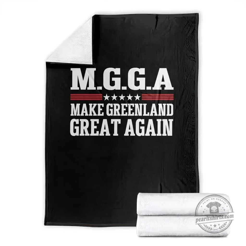 Make Greenland Great Again Political Slogan Patriotic Stars Throw Blanket 1 Make Greenland Great Again Political Slogan Patriotic Stars Throw Blanket