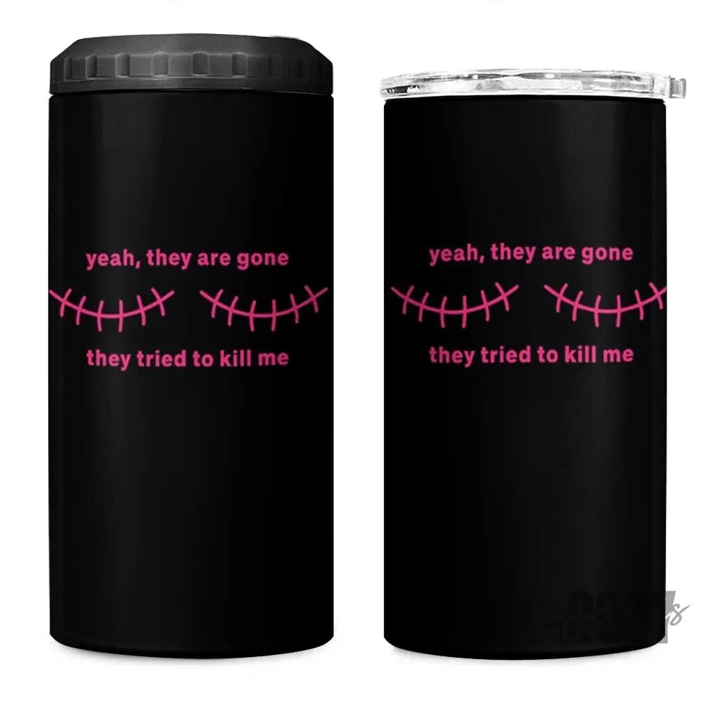 Mastectomy Breast Cancer Awareness Survivor Can Cooler Tumbler