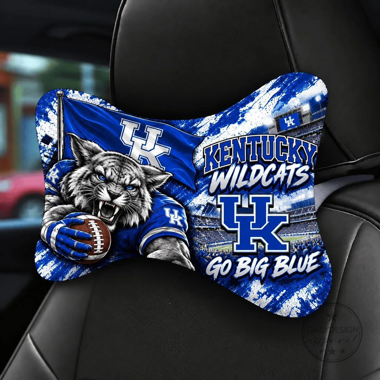 Kentucky Wildcats Football Mascot Car Seat Headrest Pillow