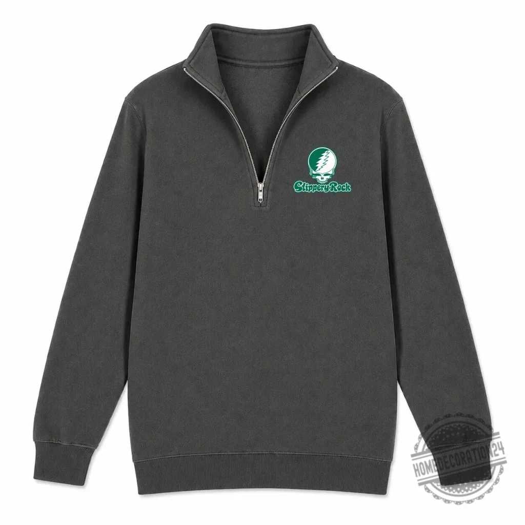 Slippery Rock Grateful Dead Stealie Quarter-Zip Sweatshirt Slippery Rock Grateful Dead Stealie Quarter-Zip Sweatshirt