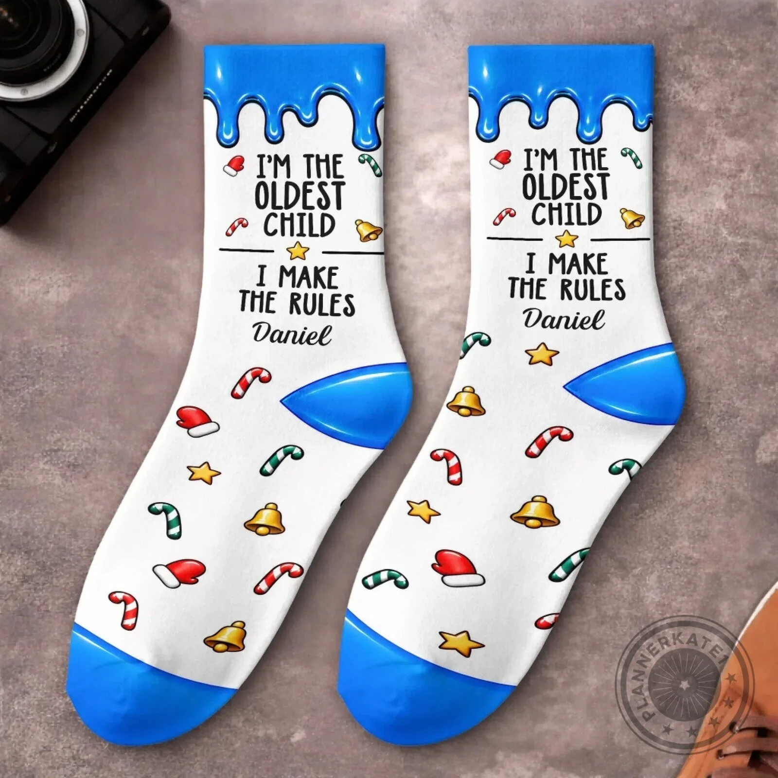 Personalized Oldest Middle Youngest Child Christmas Crew Socks 9 Personalized Oldest Middle Youngest Child Christmas Crew Socks