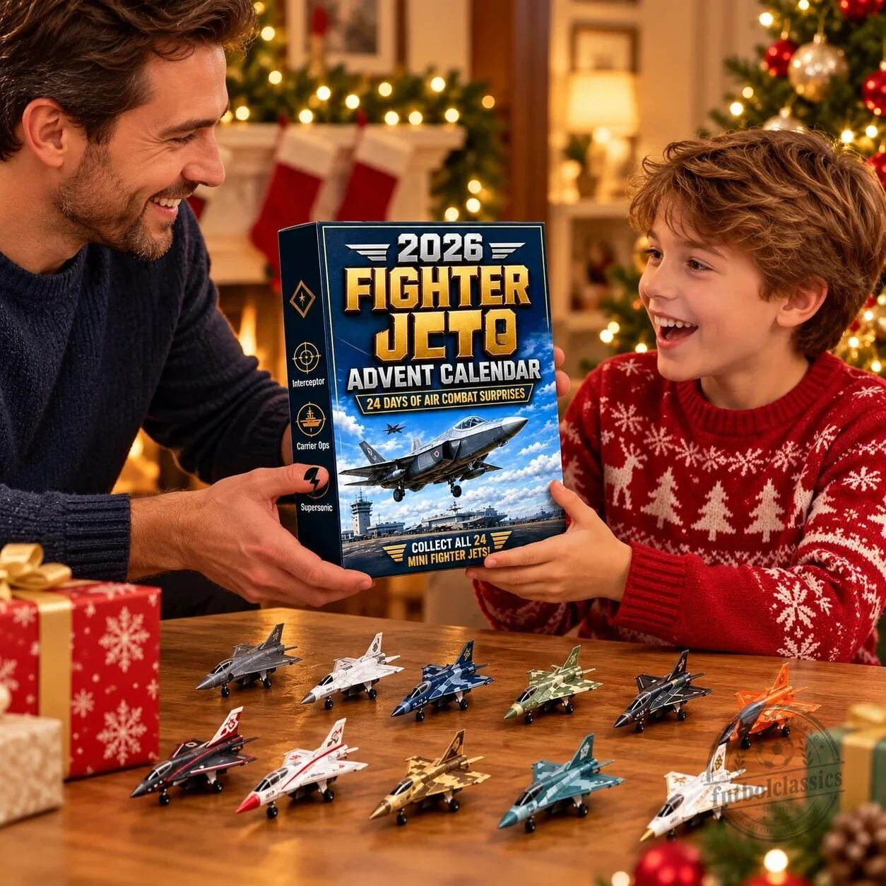 Fighter Jet Advent Calendar 2026 with 24 Mini Aircraft Toys for Christmas Countdown 6 Fighter Jet Advent Calendar 2026 with 24 Mini Aircraft Toys for Christmas Countdown