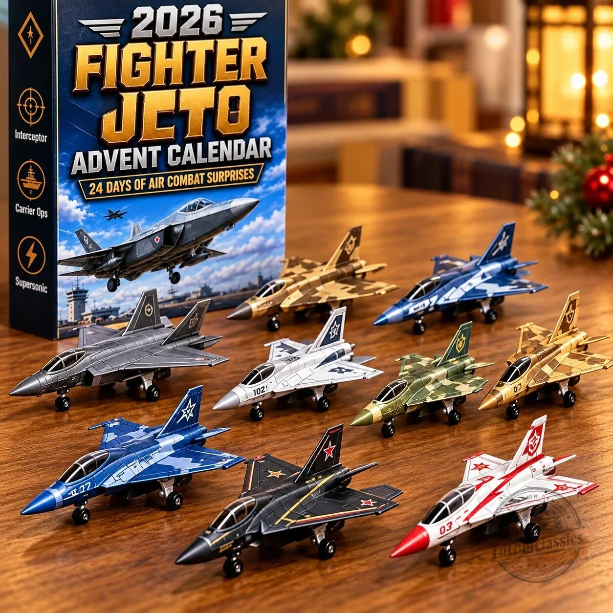 Fighter Jet Advent Calendar 2026 with 24 Mini Aircraft Toys for Christmas Countdown 7 Fighter Jet Advent Calendar 2026 with 24 Mini Aircraft Toys for Christmas Countdown