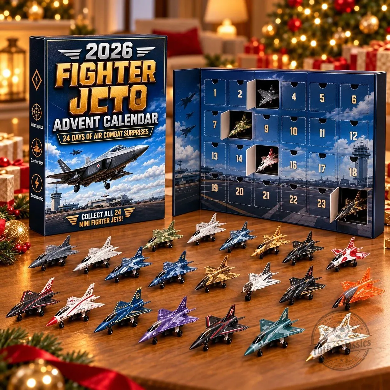 Fighter Jet Advent Calendar 2026 with 24 Mini Aircraft Toys for Christmas Countdown 9 Fighter Jet Advent Calendar 2026 with 24 Mini Aircraft Toys for Christmas Countdown