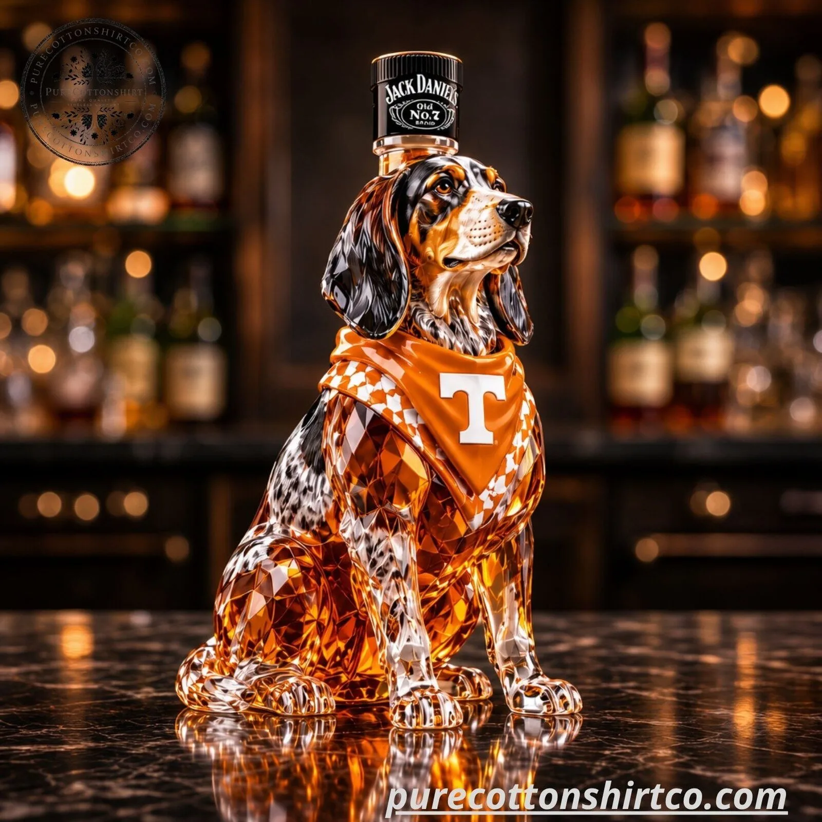 Tennessee Volunteers x Jack Daniel's 135 Years Dog Glass Decanter - Limited Edition Collector Gift 8 Tennessee Volunteers x Jack Daniel