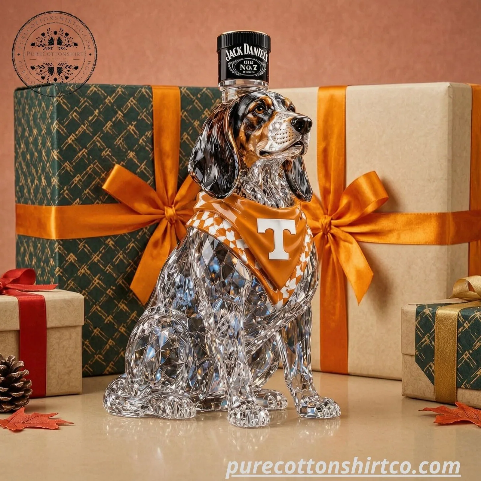 Tennessee Volunteers x Jack Daniel's 135 Years Dog Glass Decanter - Limited Edition Collector Gift 11 Tennessee Volunteers x Jack Daniel