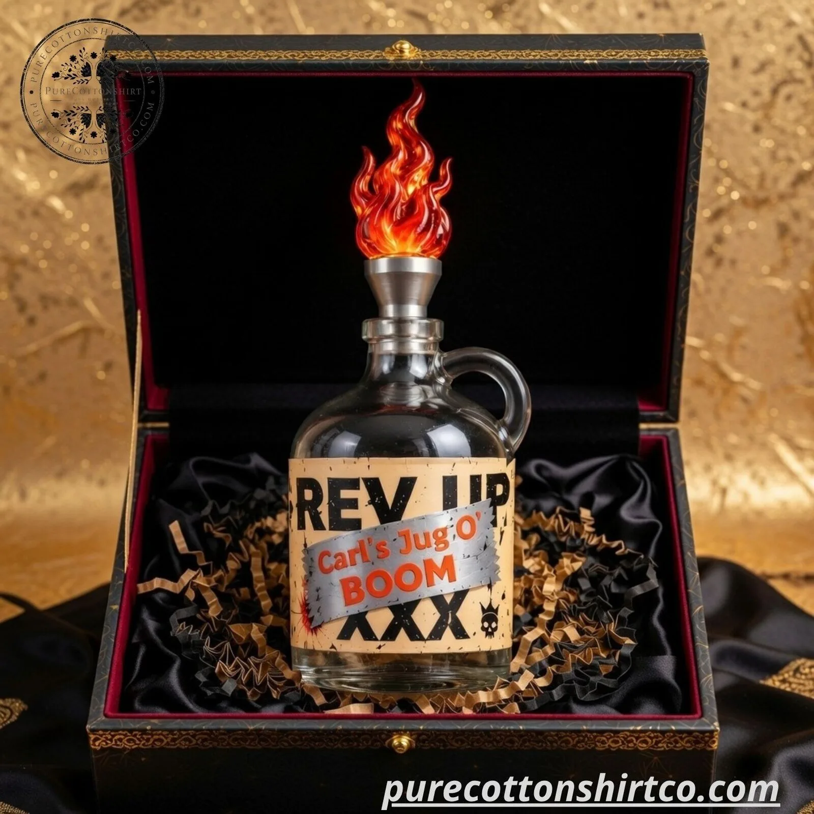 Dungeon Crawler Carl Flame Flame-Topped Glass Jug Decanter - Fantasy Gaming Barware Decor 7 Dungeon Crawler Carl Flame Flame-Topped Glass Jug Decanter - Fantasy Gaming Barware Decor