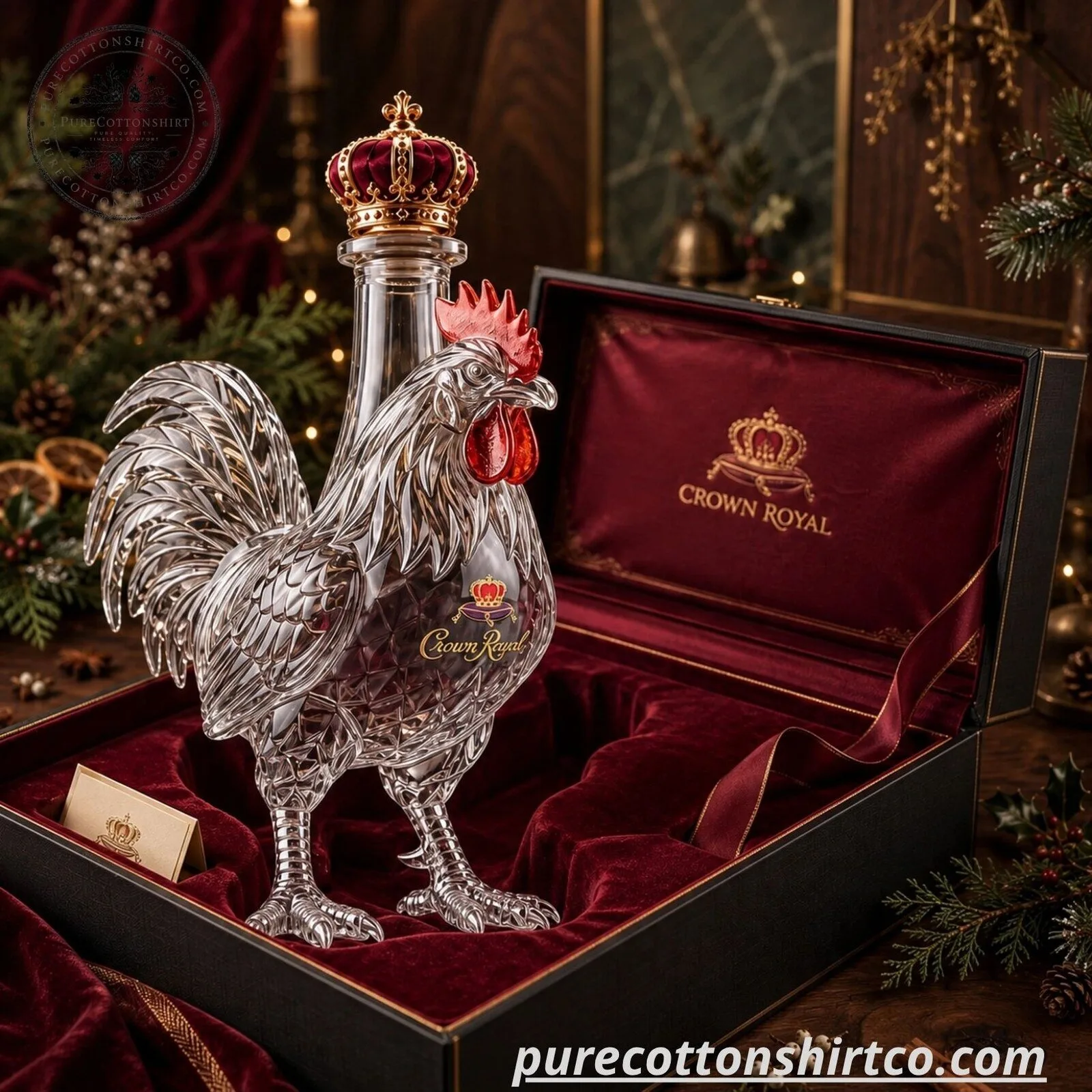 South Carolina Gamecocks x Crown Royal 134 Years Rooster Glass Decanter - Limited Edition Collector Gift - Flash Sale 7 South Carolina Gamecocks x Crown Royal 134 Years Rooster Glass Decanter - Limited Edition Collector Gift