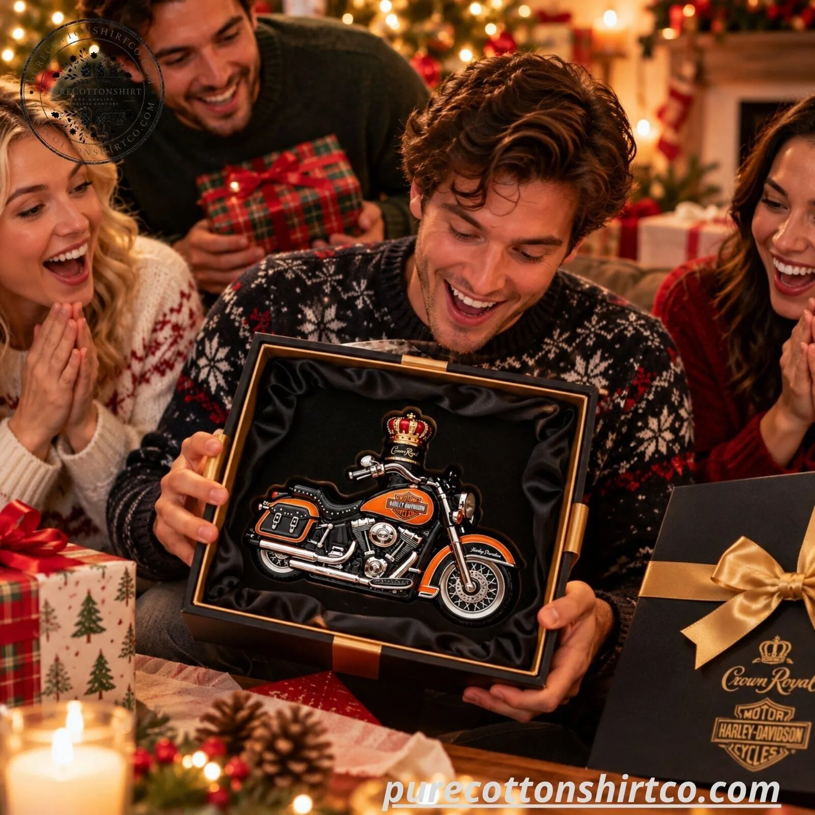 Harley-Davidson x Crown Royal Style Motorcycle Glass Decanter - Biker Gift Idea 7 Harley-Davidson x Crown Royal Style Motorcycle Glass Decanter - Biker Gift Idea