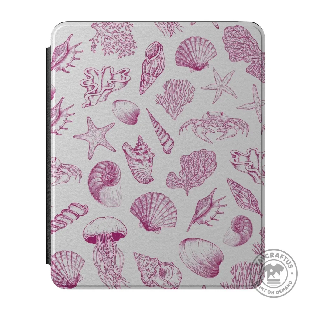 Seashell and Starfish Ocean Life Pattern iPad Case Seashell and Starfish Ocean Life Pattern iPad Case