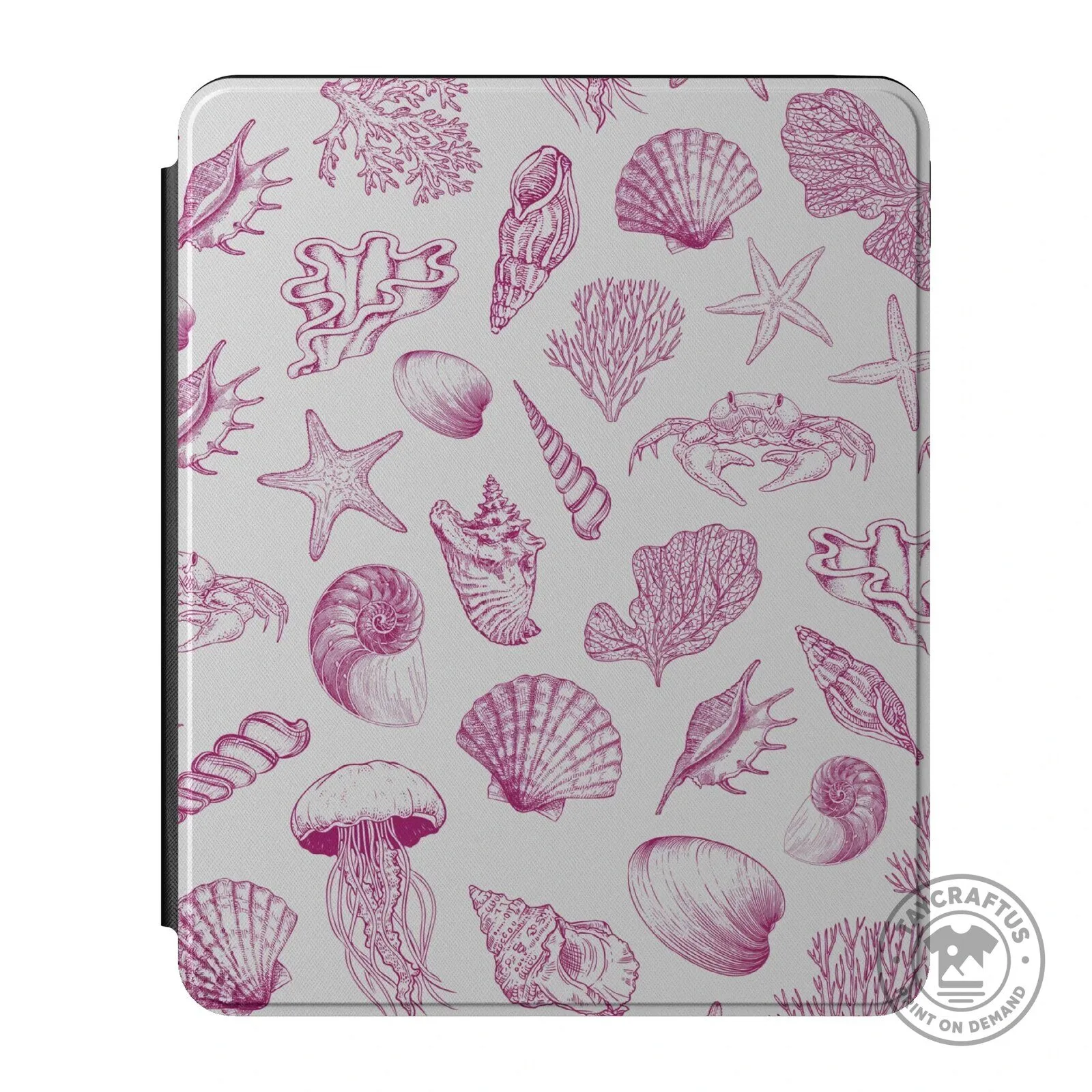 Seashell and Starfish Ocean Life Pattern iPad Case 4 Seashell and Starfish Ocean Life Pattern iPad Case