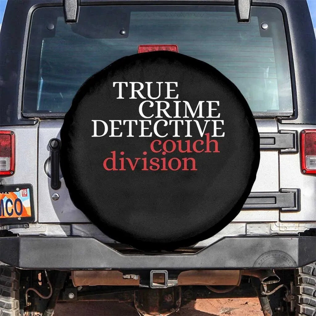 True Crime Detective Couch Division Spare Tire Cover for Murder Show Fans