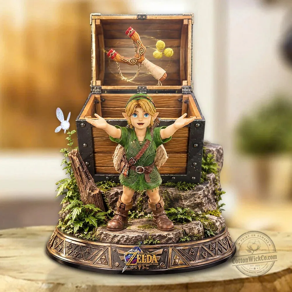 The Legend of Zelda Ocarina of Time Link Treasure Chest Figurine 1 The Legend of Zelda Ocarina of Time Link Treasure Chest Figurine