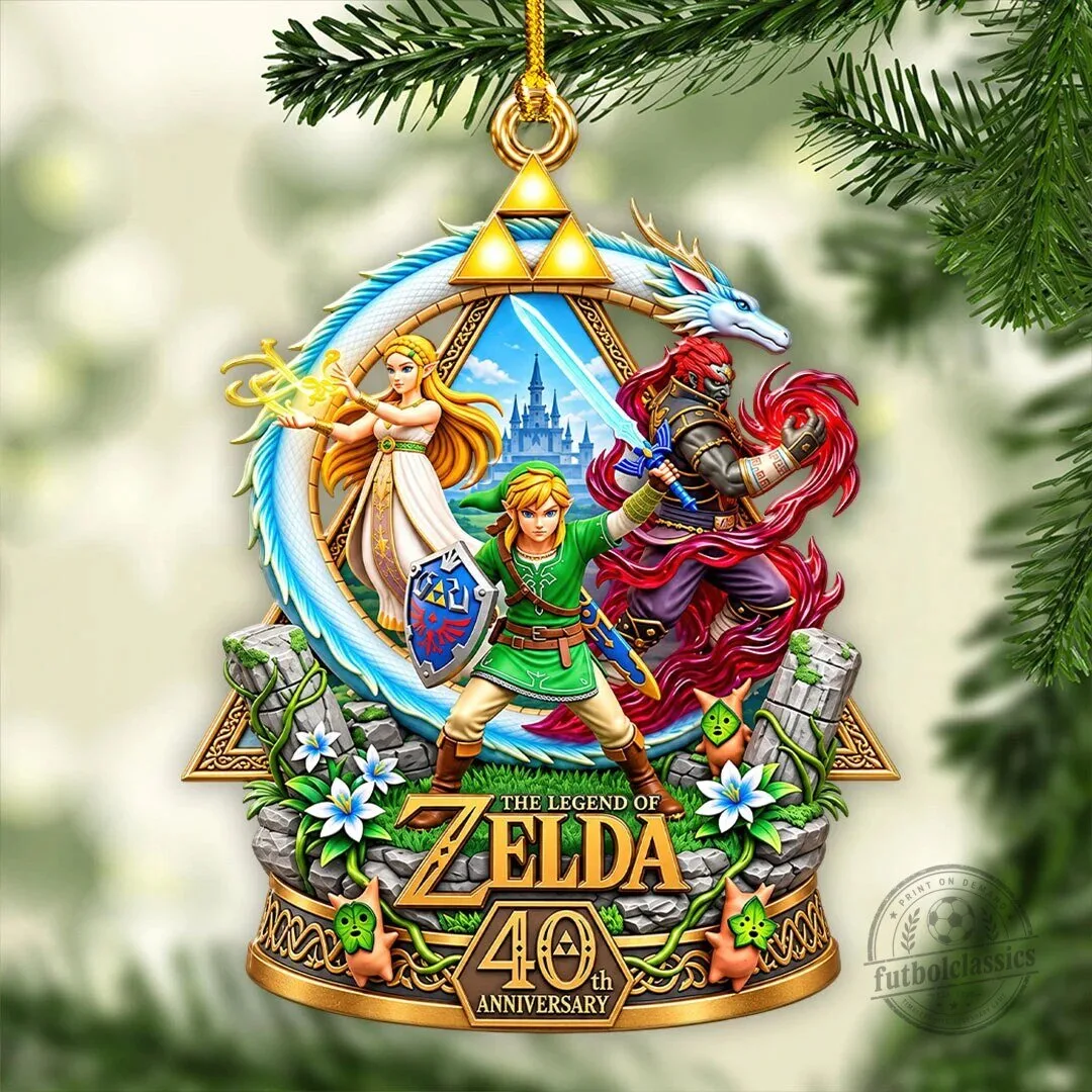 The Legend of Zelda 40th Anniversary Link Princess Zelda Ganon Acrylic Ornament 1 The Legend of Zelda 40th Anniversary Link Princess Zelda Ganon Acrylic Ornament