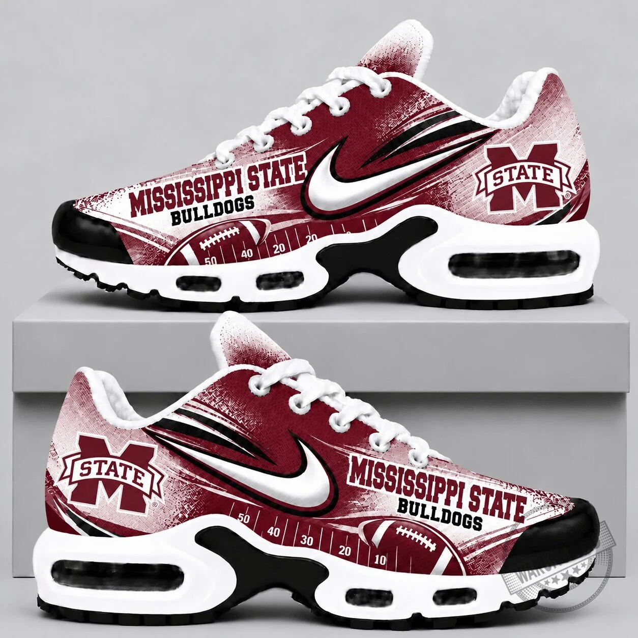 Mississippi State Bulldogs Football Team Fan Air Max Shoes